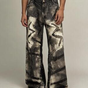 Wrangler Jeans Men 38 Goth Art Dye